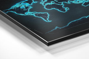 Glowing World Map