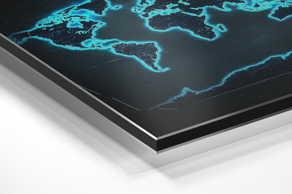 Glowing World Map