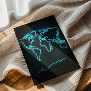 Glowing World Map