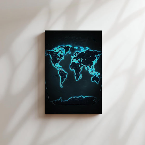 Glowing World Map