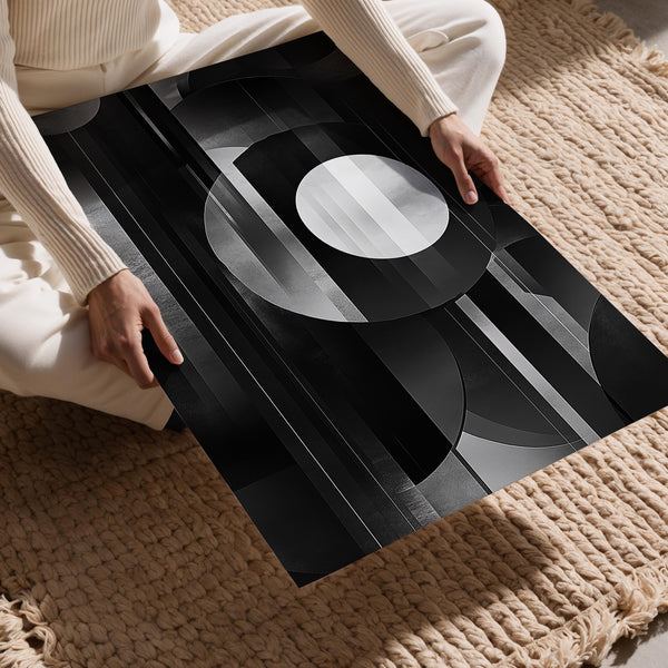 Monochrome Abstract Layers