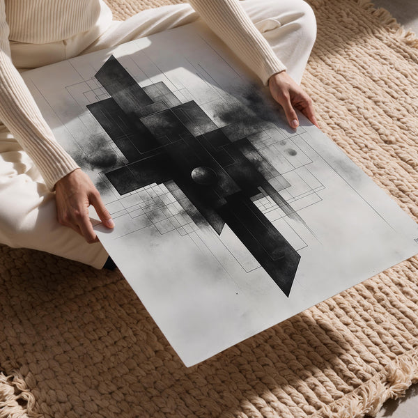 Dark Geometric Abstract