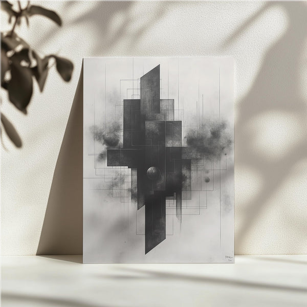 Dark Geometric Abstract