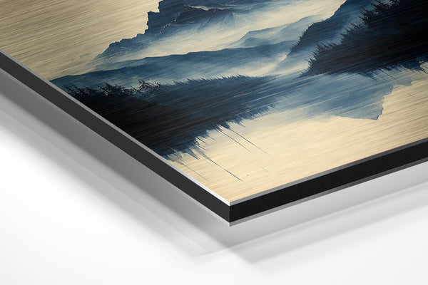 Misty Mountain Reflection