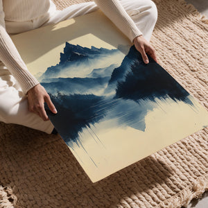 Misty Mountain Reflection