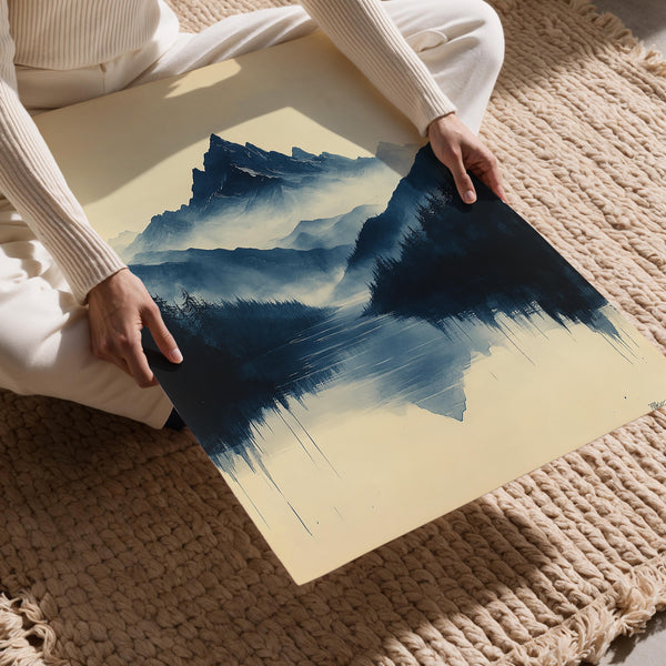 Misty Mountain Reflection