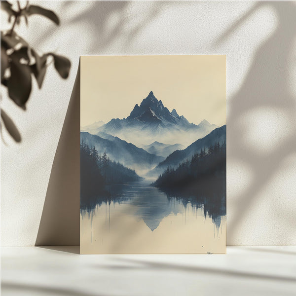 Misty Mountain Reflection