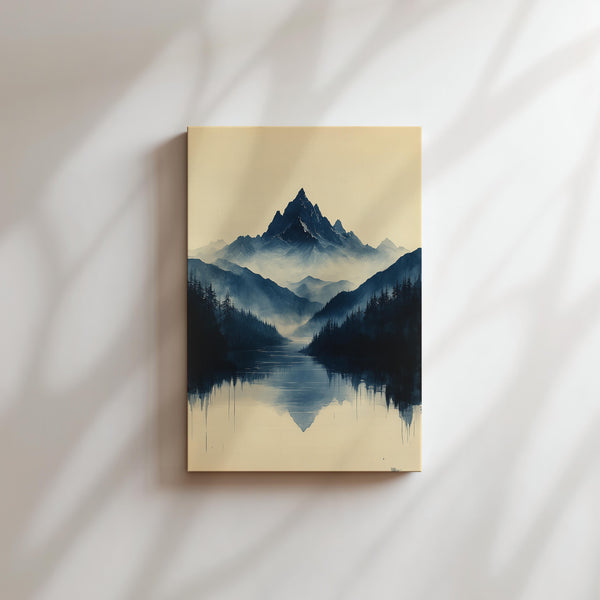 Misty Mountain Reflection