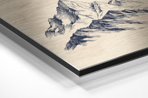 Sketched Mountain Peaks