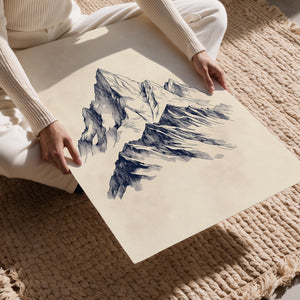 Sketched Mountain Peaks