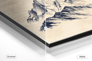 Sketched Mountain Peaks