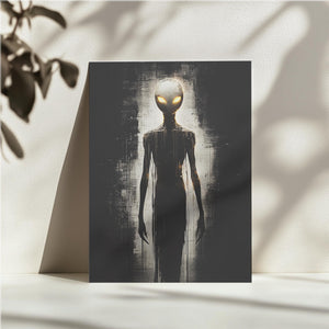 Luminous Alien Figure