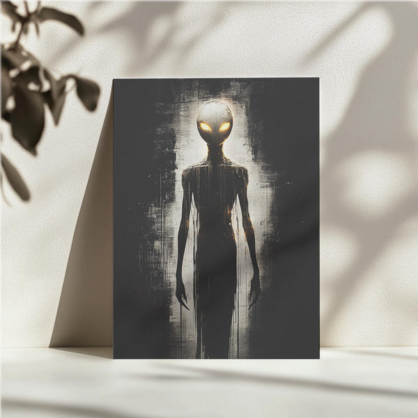 Luminous Alien Figure