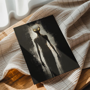 Luminous Alien Figure