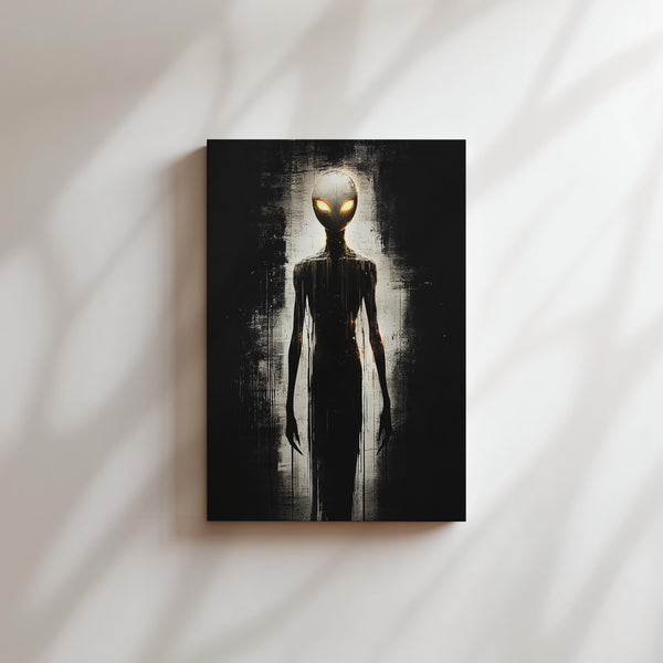 Luminous Alien Figure