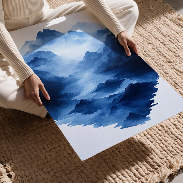 Serene Blue Landscape