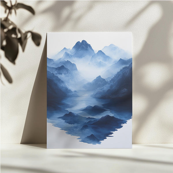 Serene Blue Landscape