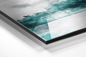 Aqua Abstract Geometry