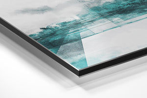 Aqua Abstract Geometry