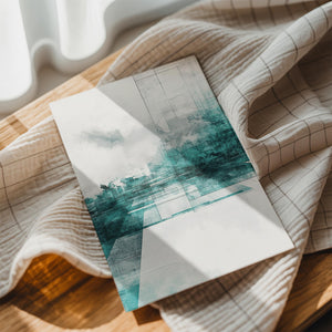 Aqua Abstract Geometry