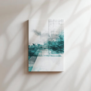 Aqua Abstract Geometry