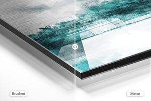 Aqua Abstract Geometry