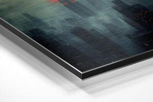 Dystopian Cityscape Glow