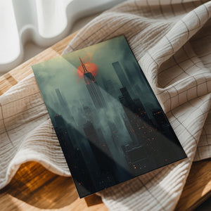Dystopian Cityscape Glow