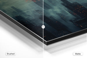 Dystopian Cityscape Glow