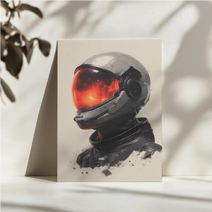 Red-Visored Astronaut