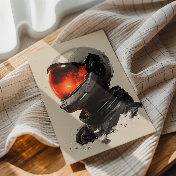 Red-Visored Astronaut