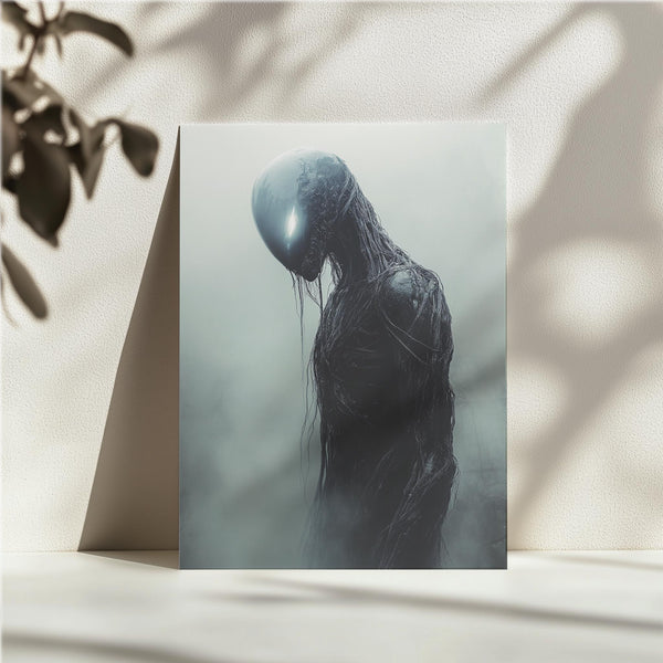 Alien Silhouette in Mist