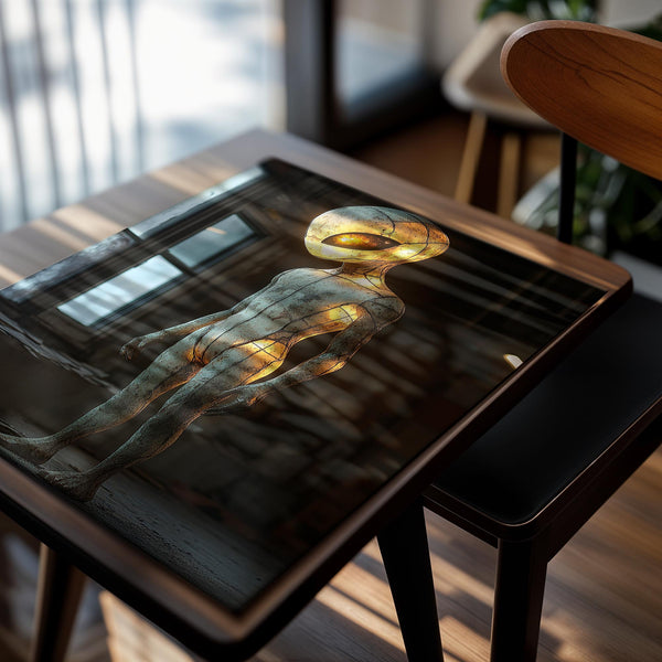 Glowing Alien Statue