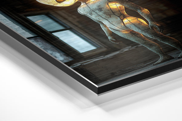 Glowing Alien Statue