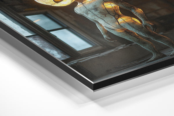 Glowing Alien Statue