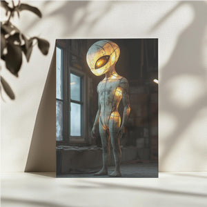 Glowing Alien Statue