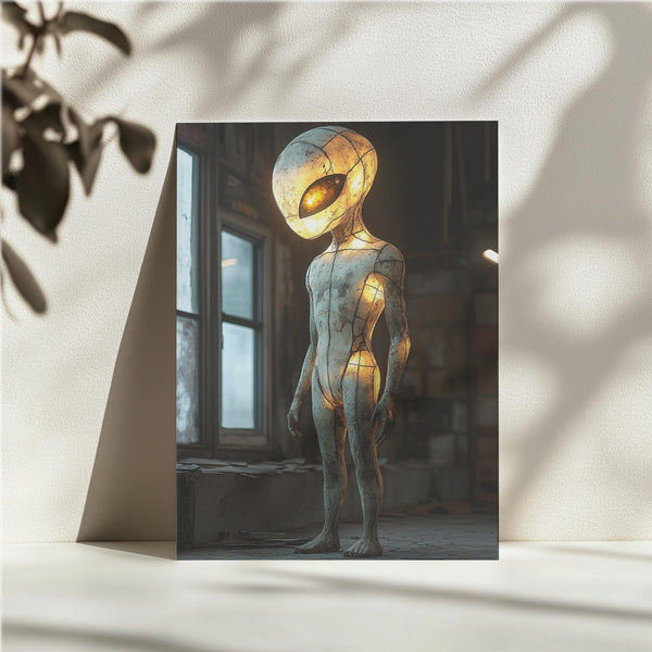 Glowing Alien Statue