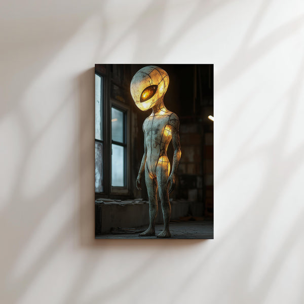 Glowing Alien Statue