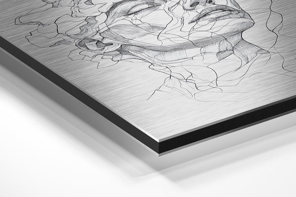 Fragmented Portrait Illustration