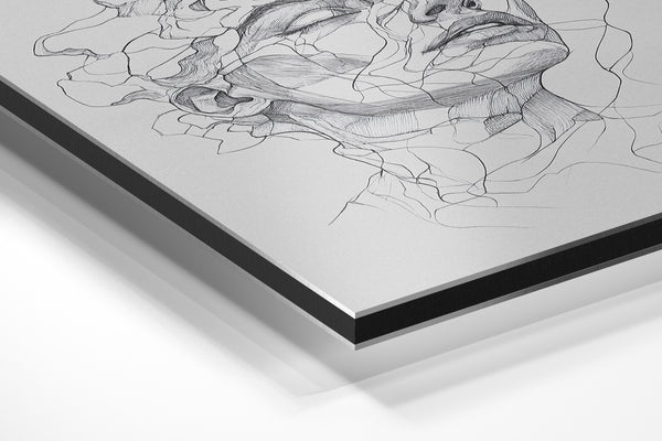 Fragmented Portrait Illustration