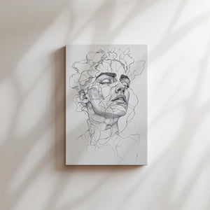 Fragmented Portrait Illustration