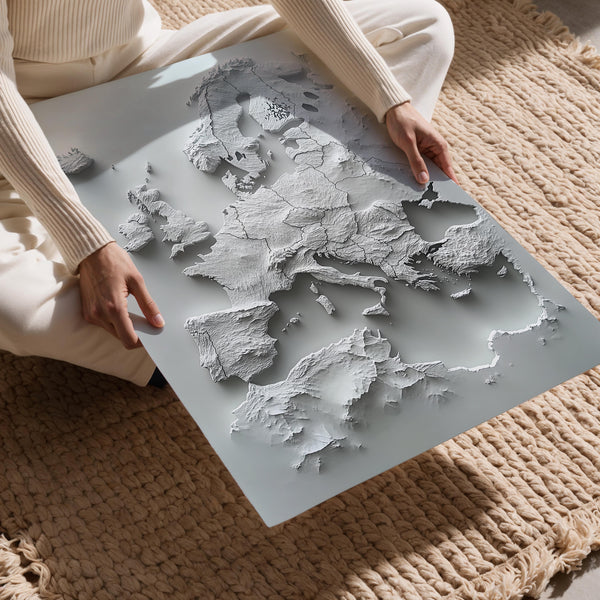 Europe Topographical Map