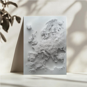 Europe Topographical Map