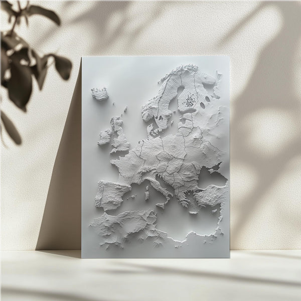 Europe Topographical Map