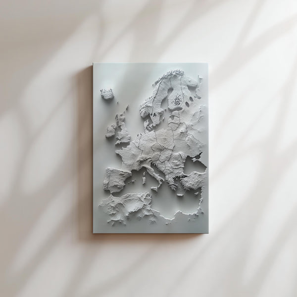 Europe Topographical Map