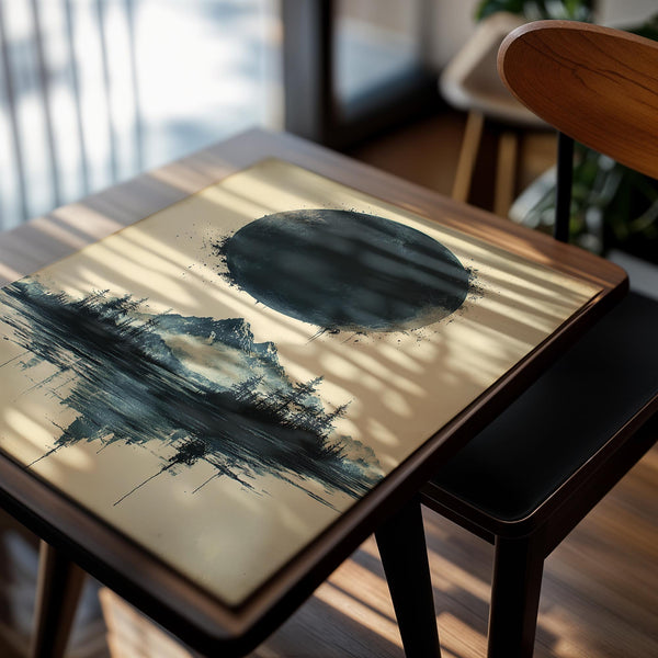 Dark Moon and Mountains