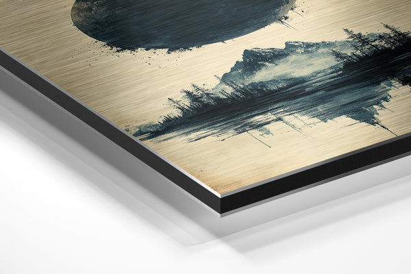 Dark Moon and Mountains