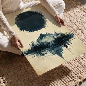 Dark Moon and Mountains