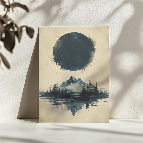 Dark Moon and Mountains