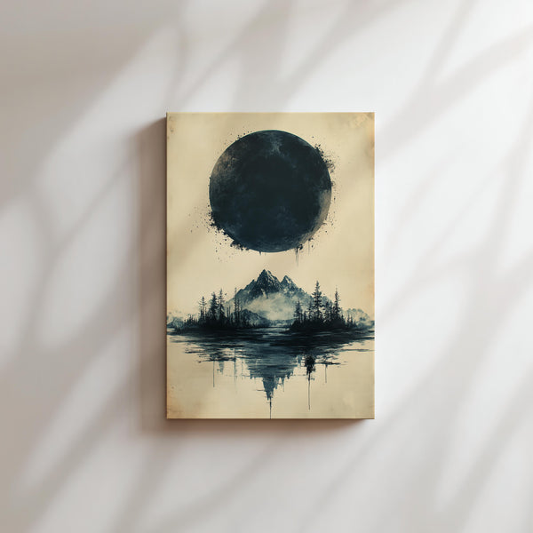 Dark Moon and Mountains